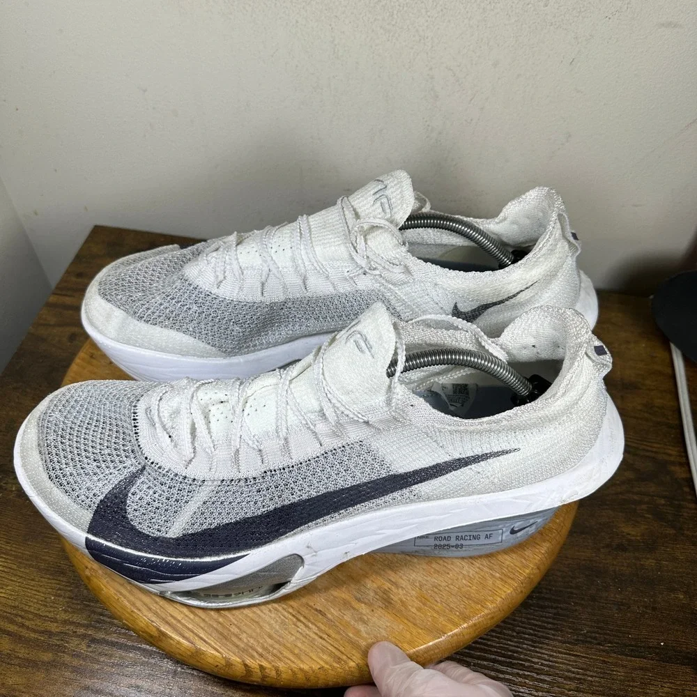 Nike Air Zoom Alphafly Next% 3 White Grey Road Racing Shoes FD8311-101 Mens 14